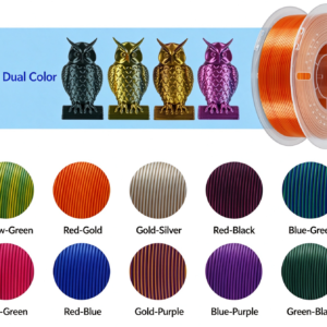 PLA Silk Dual Color Filament 1.75mm 1kg/spool
