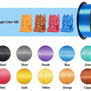 PLA Silk Single Color Filament 1.75mm 1kg/spool