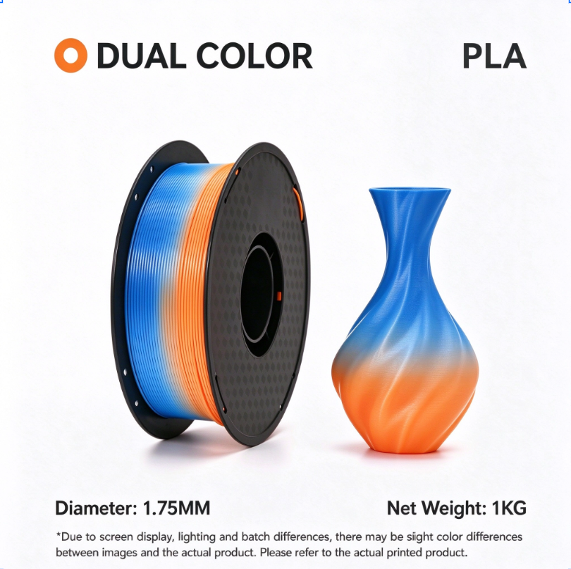 PLA Dual Color Filament 1kg/spool