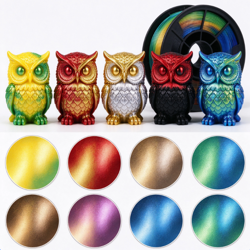 PLA Silk Custom Dual Color Filament 1.75mm 1kg/spool